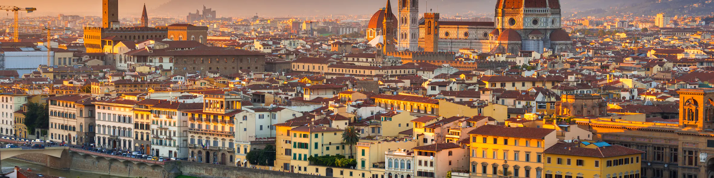 A cityscape of Firenze in Italy featuring iconic elements of Firenze's architectural landmarks.