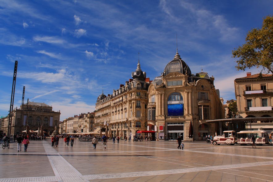 Location shot of Montpellier