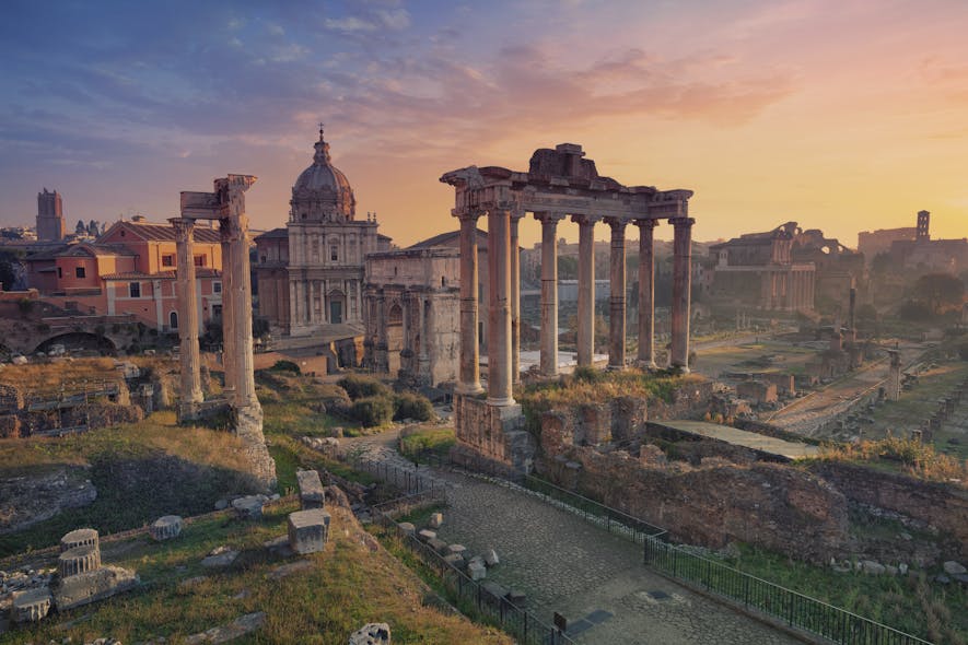 Location shot of Rome