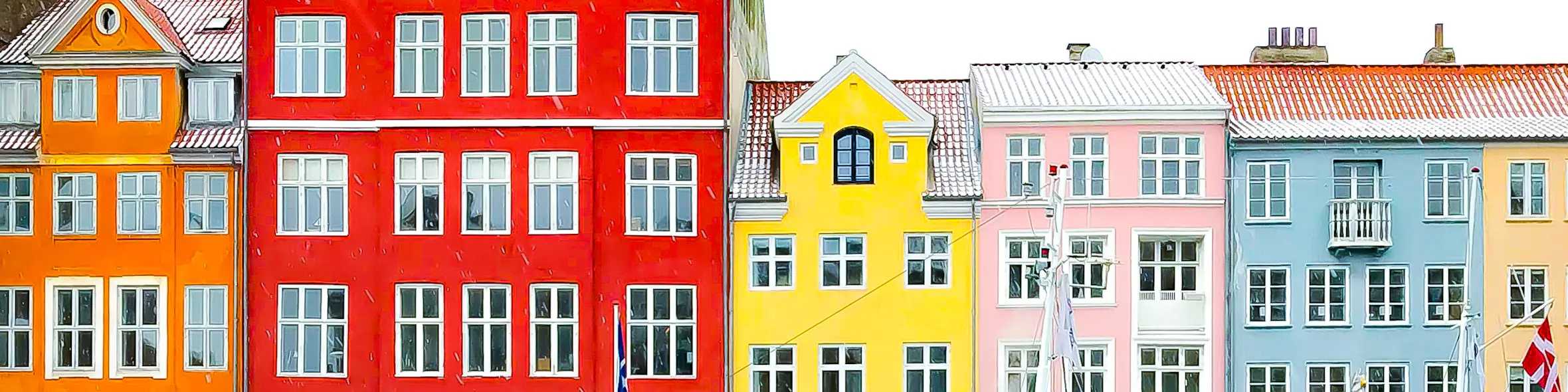 A famous cityscape or landscape of Denmark featuring iconic elements of Denmark's natural beauty or architectural landmarks.