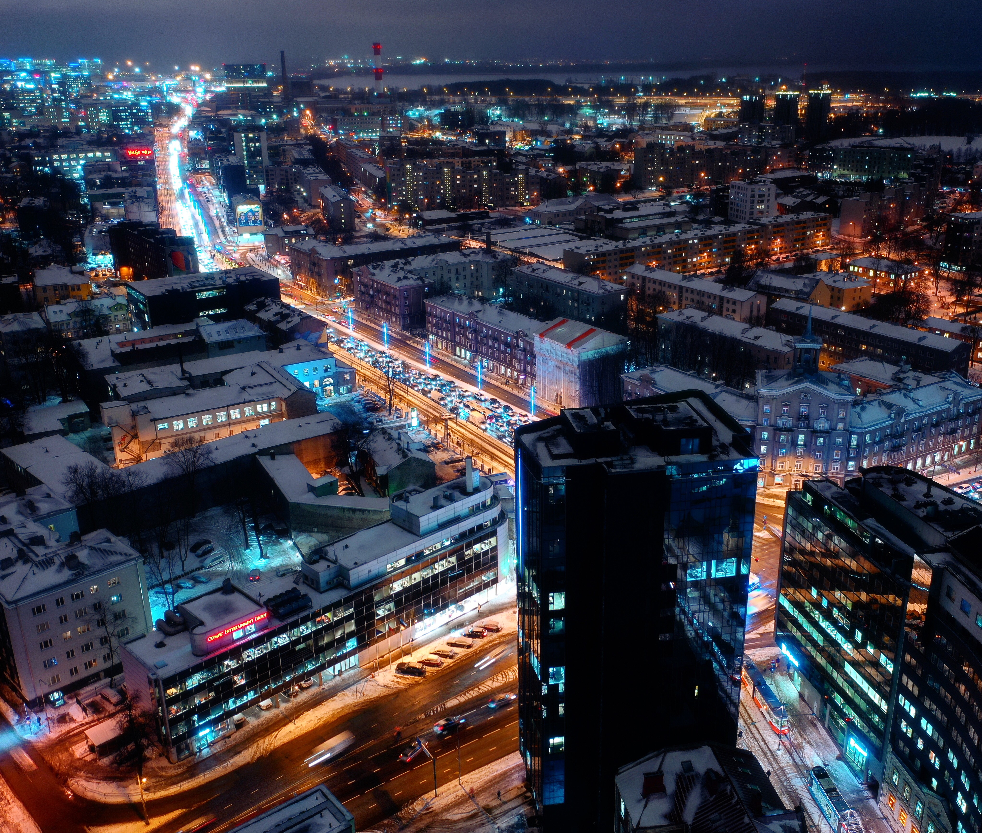 A famous cityscape or landscape of Estonia featuring iconic elements of Estonia's natural beauty or architectural landmarks.