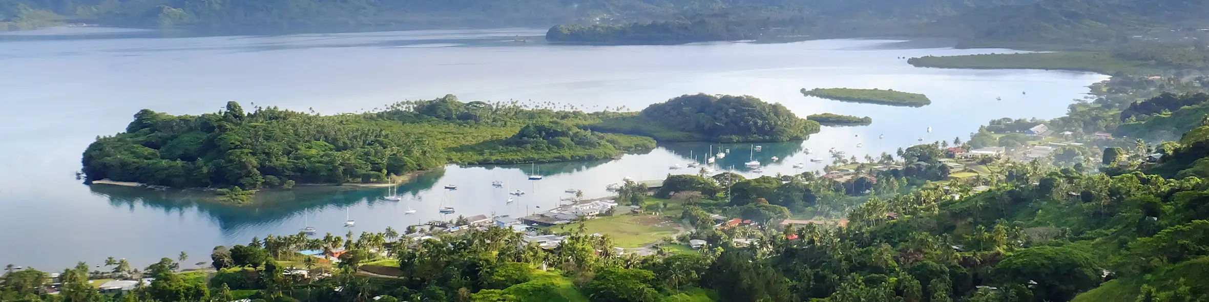 A famous cityscape or landscape of Fiji featuring iconic elements of Fiji's natural beauty or architectural landmarks.
