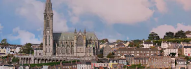 A famous cityscape or landscape of Ireland featuring iconic elements of Ireland's natural beauty or architectural landmarks.