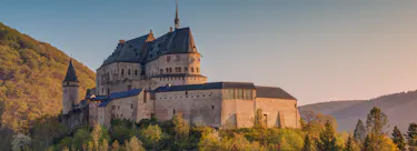 A famous cityscape or landscape of Luxembourg featuring iconic elements of Luxembourg's natural beauty or architectural landmarks.