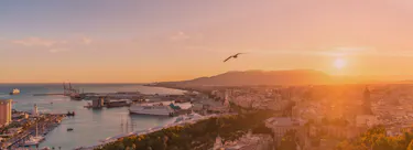 A famous cityscape or landscape of Spain featuring iconic elements of Spain's natural beauty or architectural landmarks.