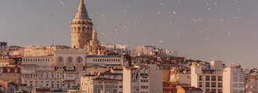 A famous cityscape or landscape of Turkey featuring iconic elements of Turkey's natural beauty or architectural landmarks.