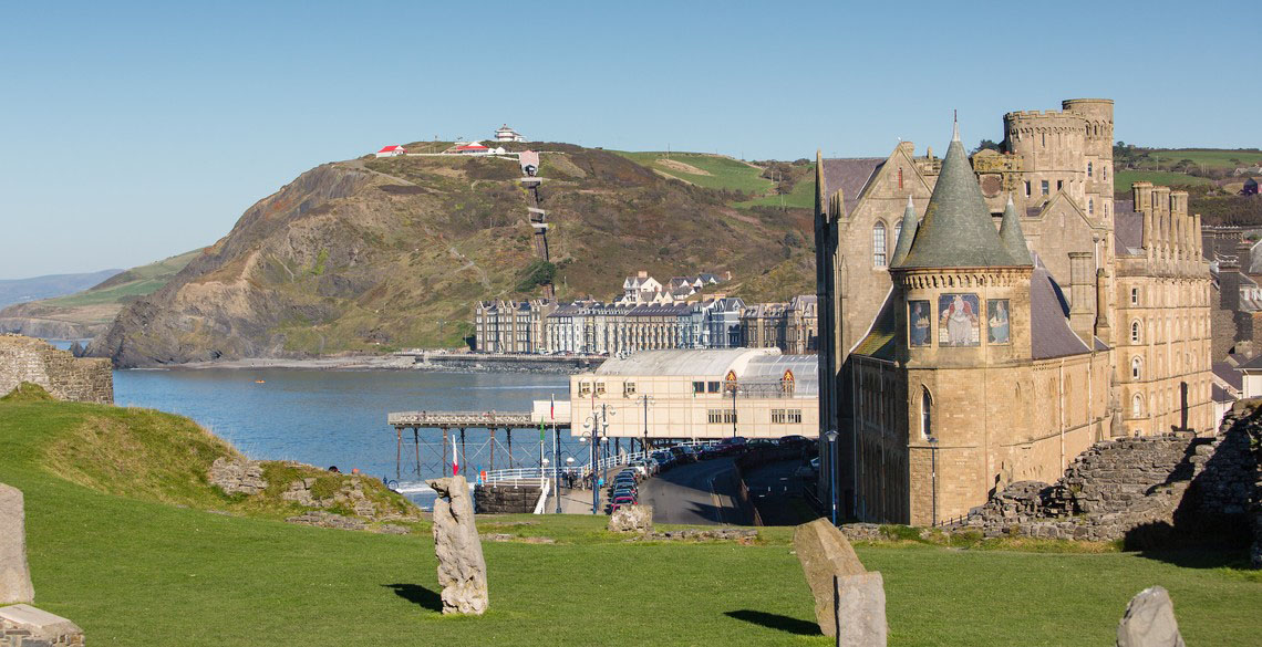 Aberystwyth University campus view