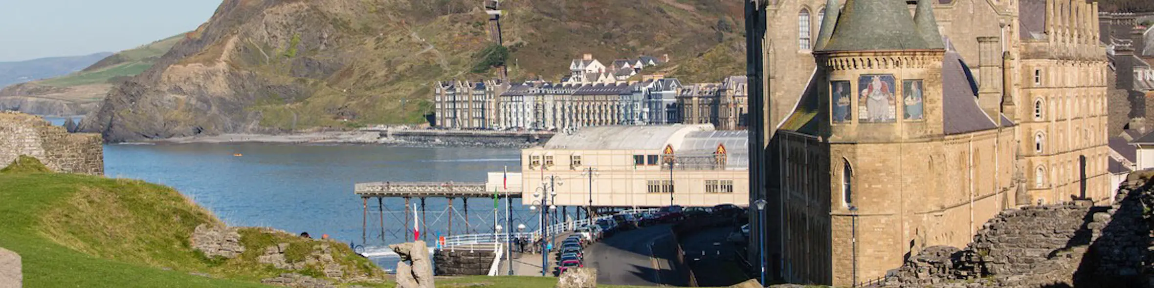 Aberystwyth University campus view