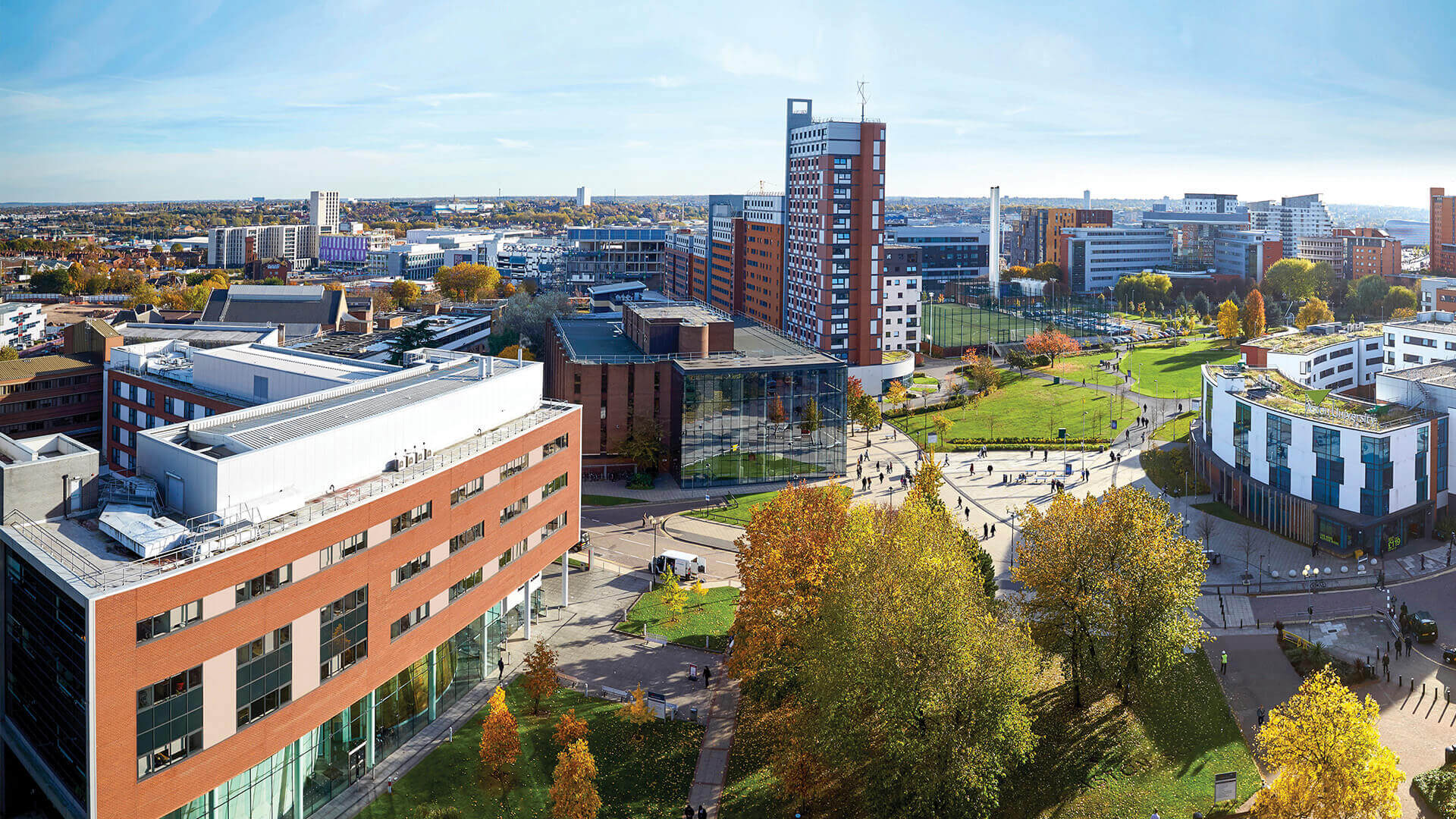 Aston University campus view