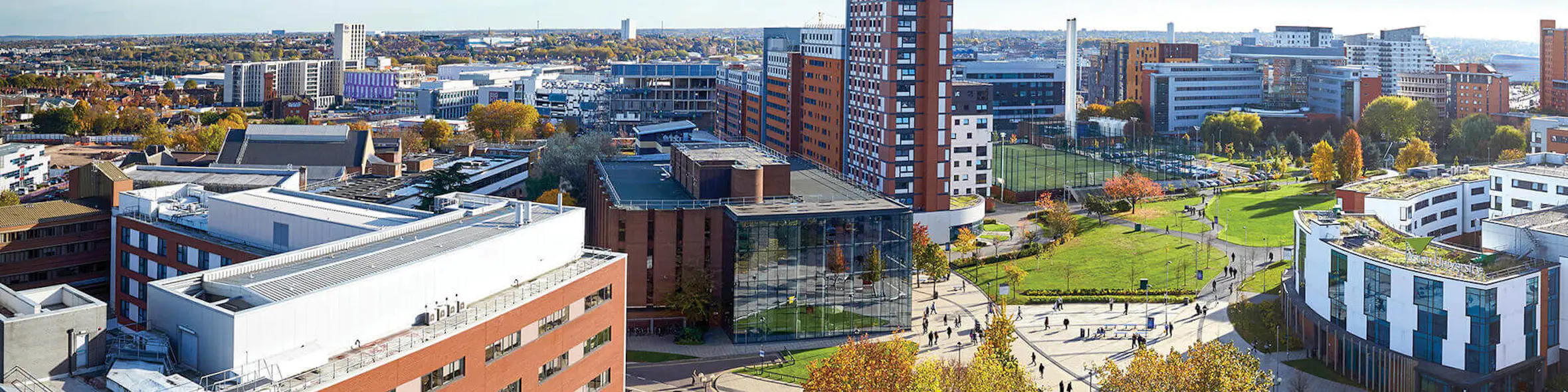 Aston University campus view