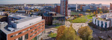 Aston University campus view