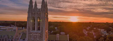 Boston College campus view