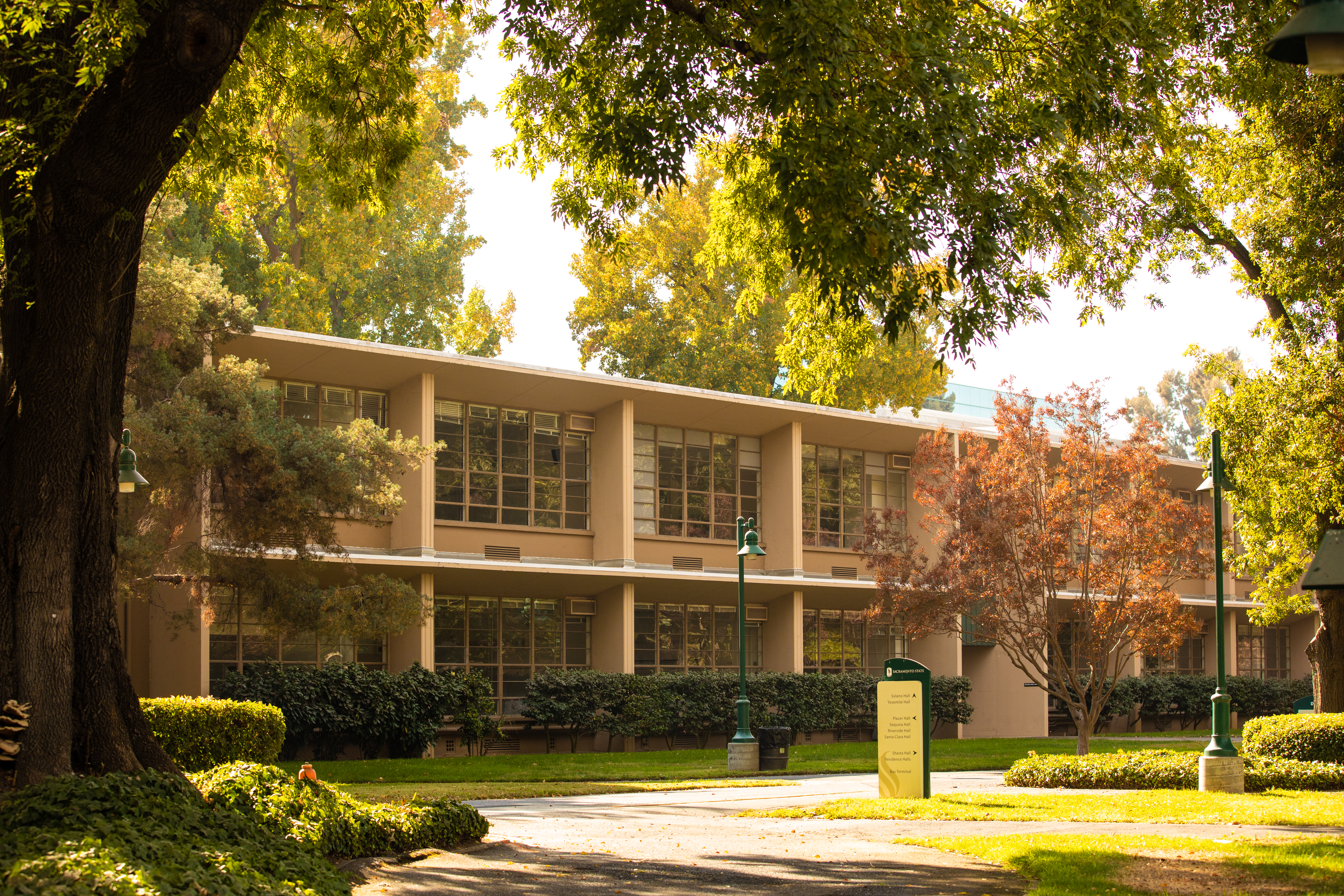 California State University, Sacramento campus view