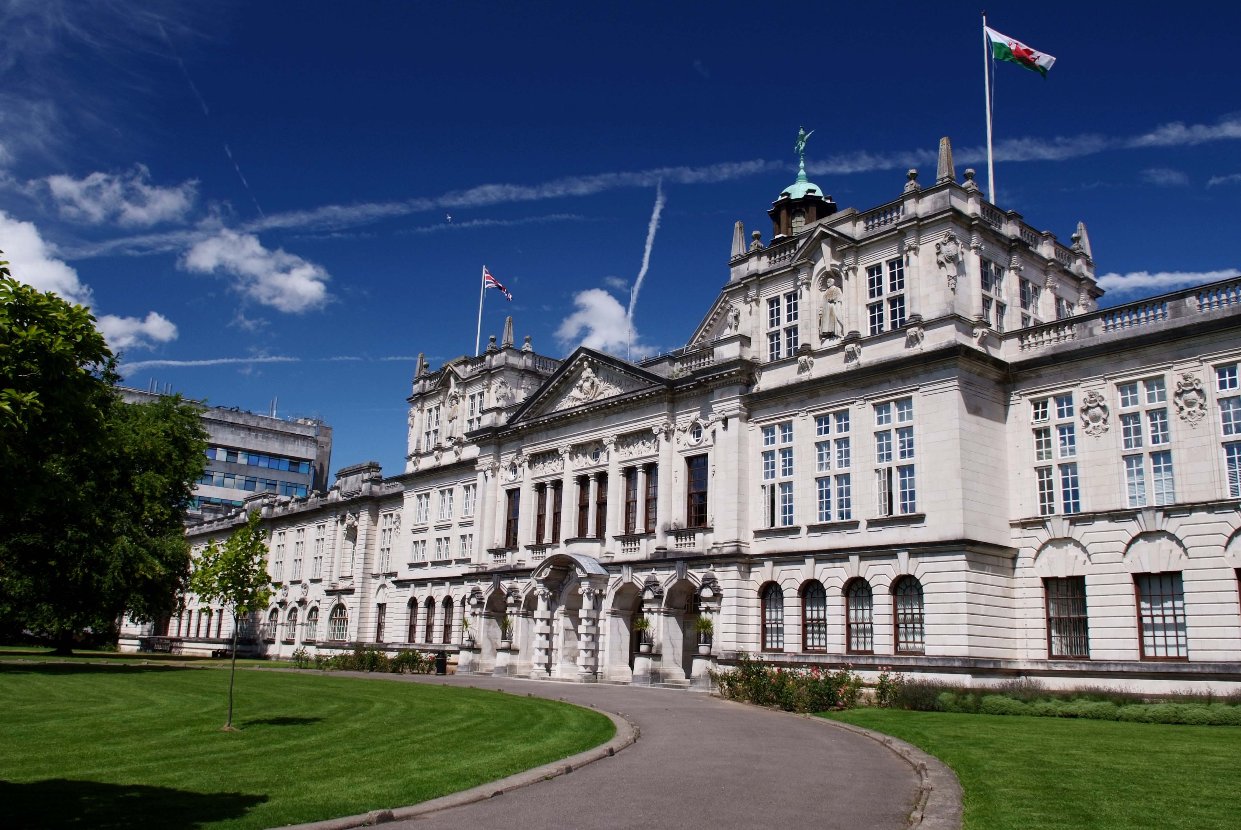 Cardiff University campus view