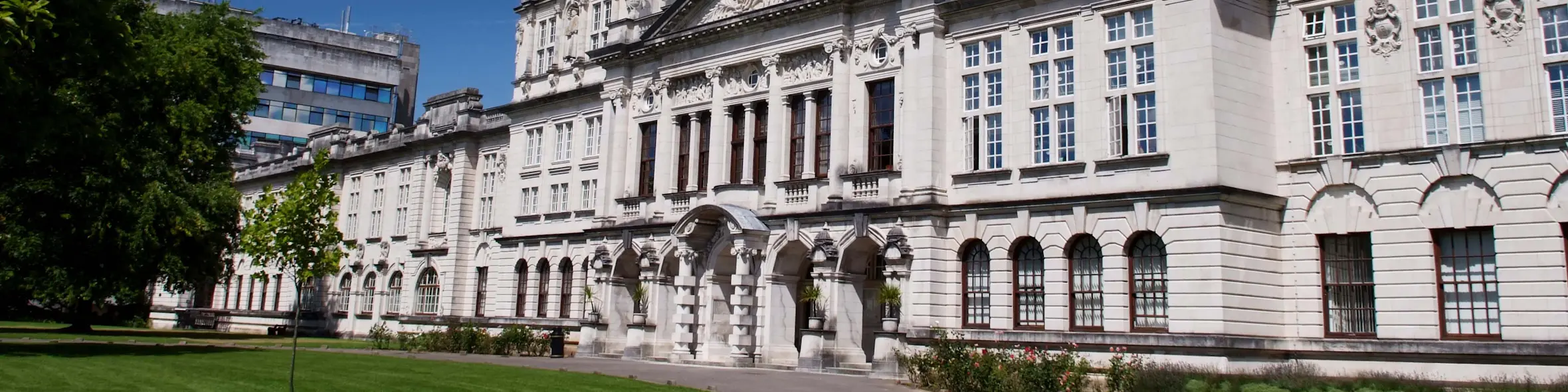 Cardiff University campus view