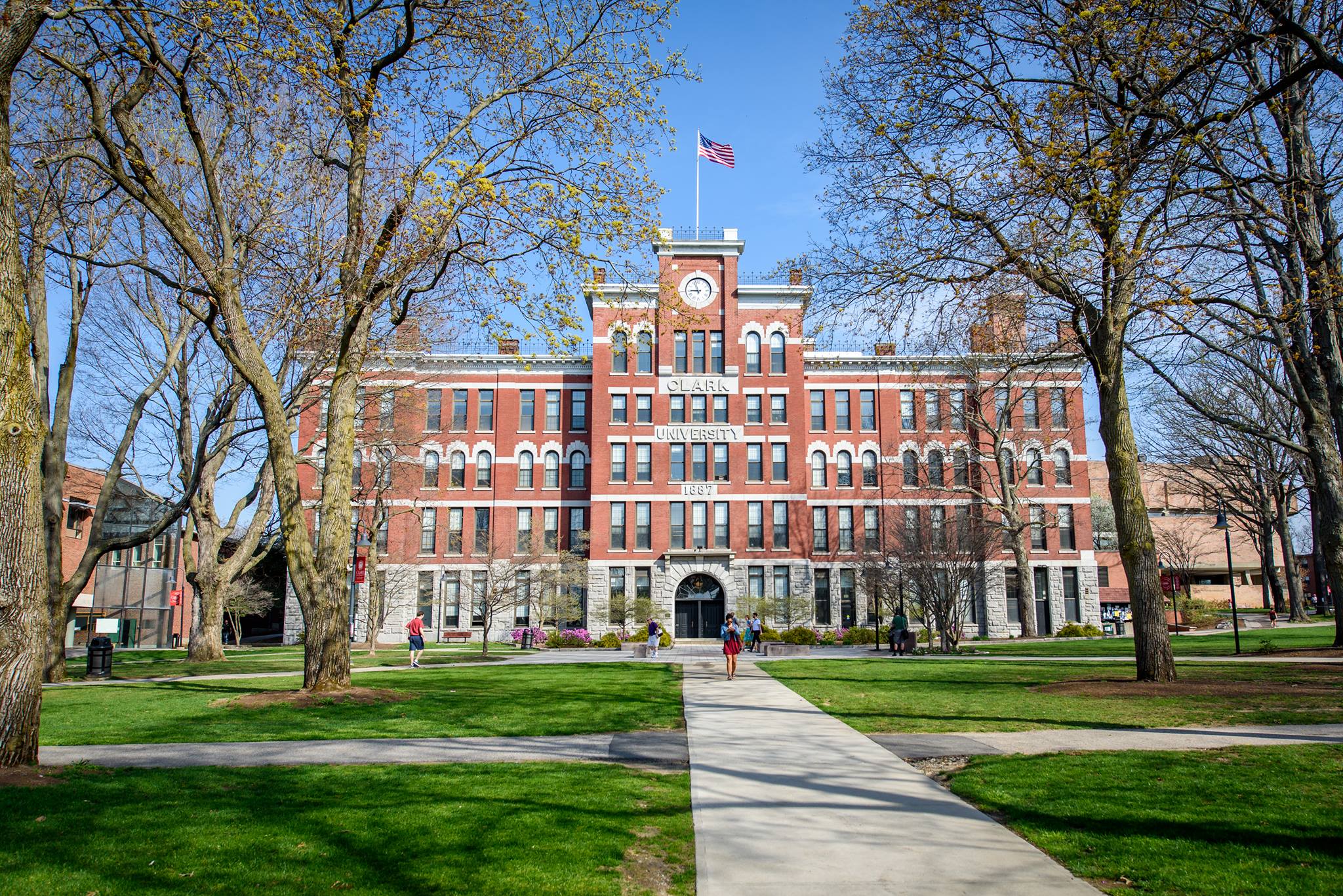 Clark University campus view