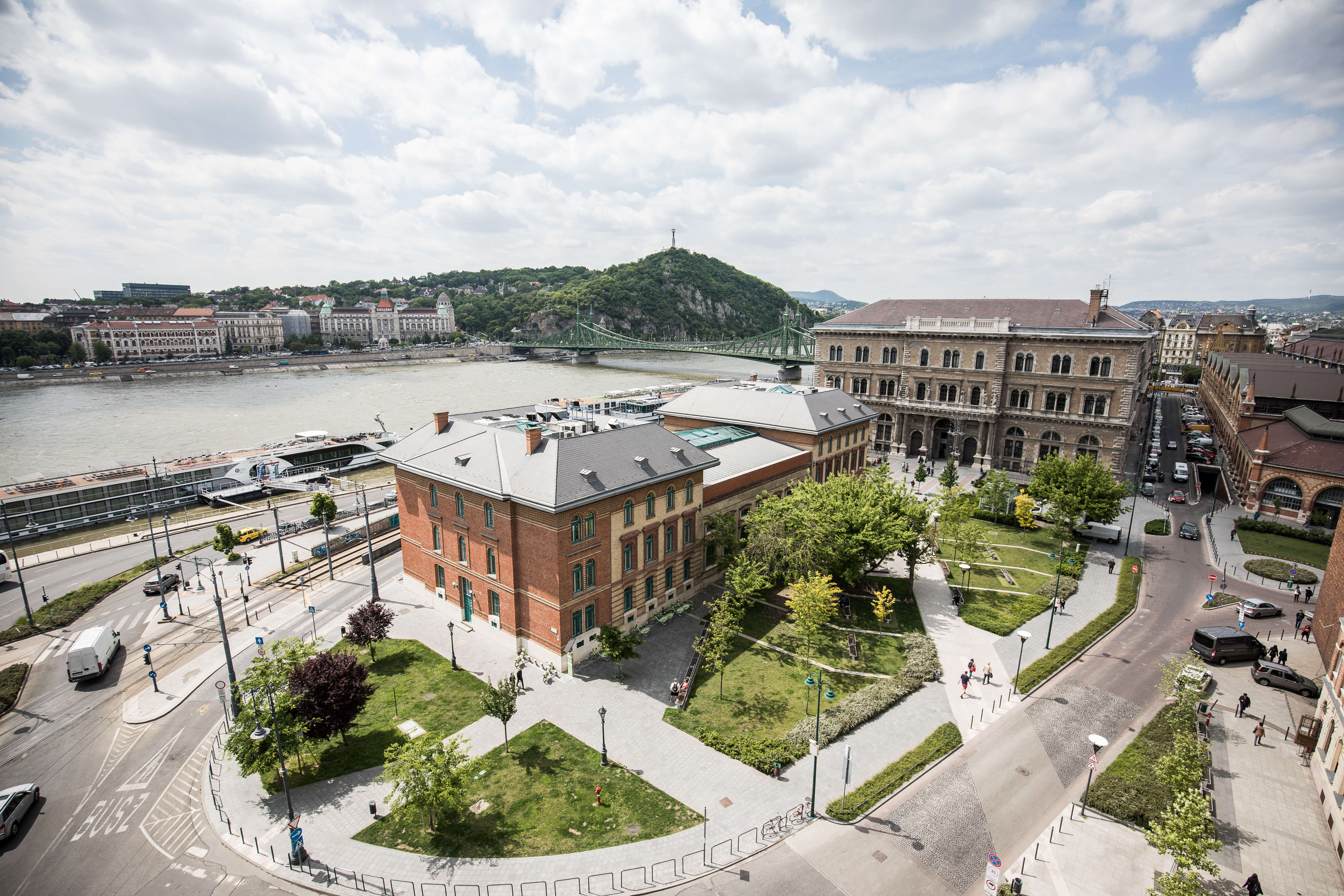 Corvinus University of Budapest campus view