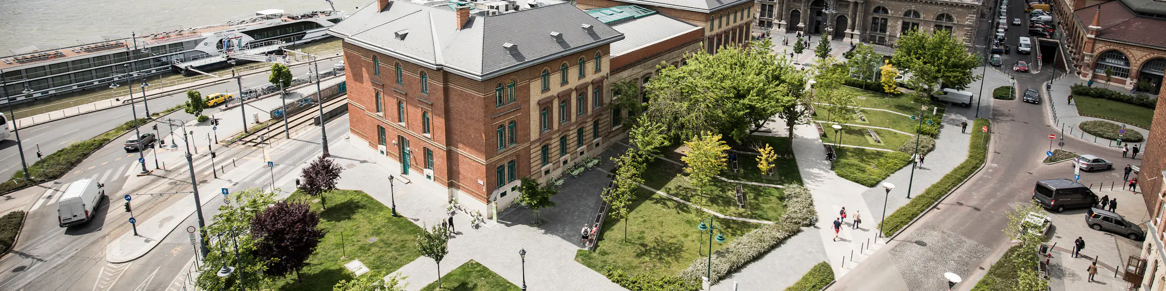 Corvinus University of Budapest campus view