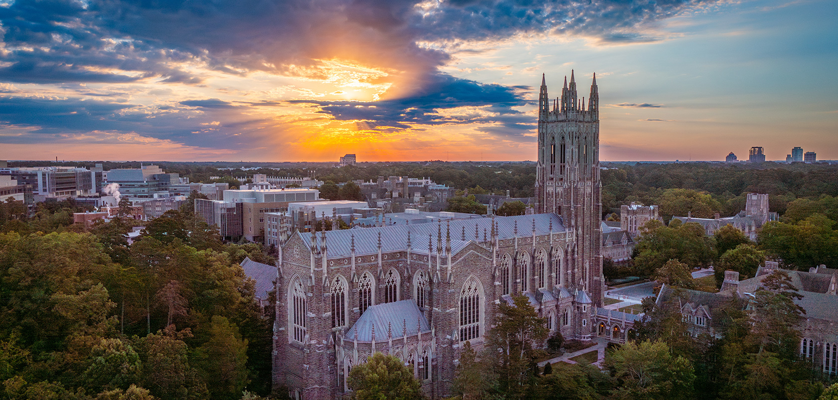 Duke University campus view