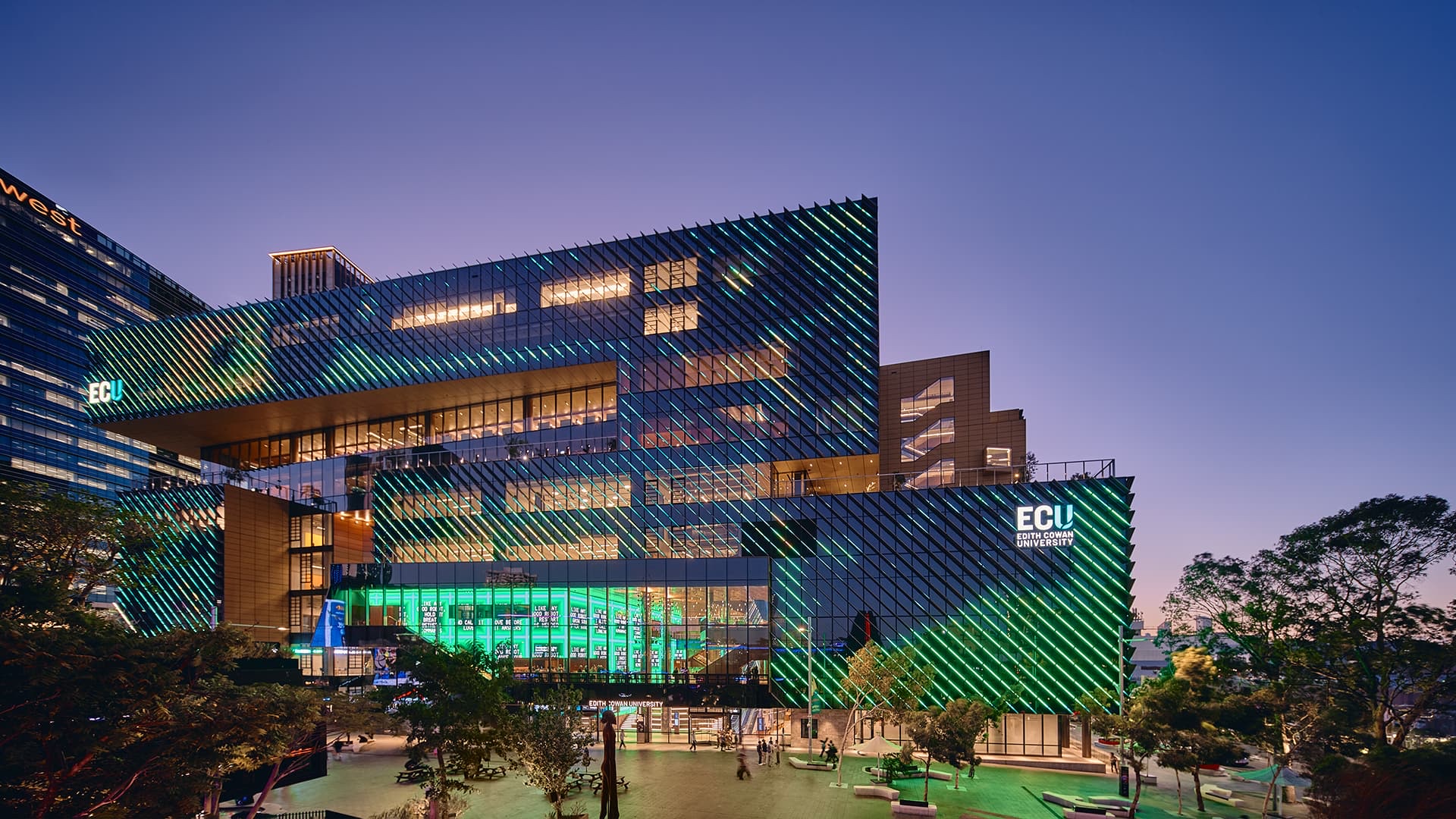 Edith Cowan University campus view