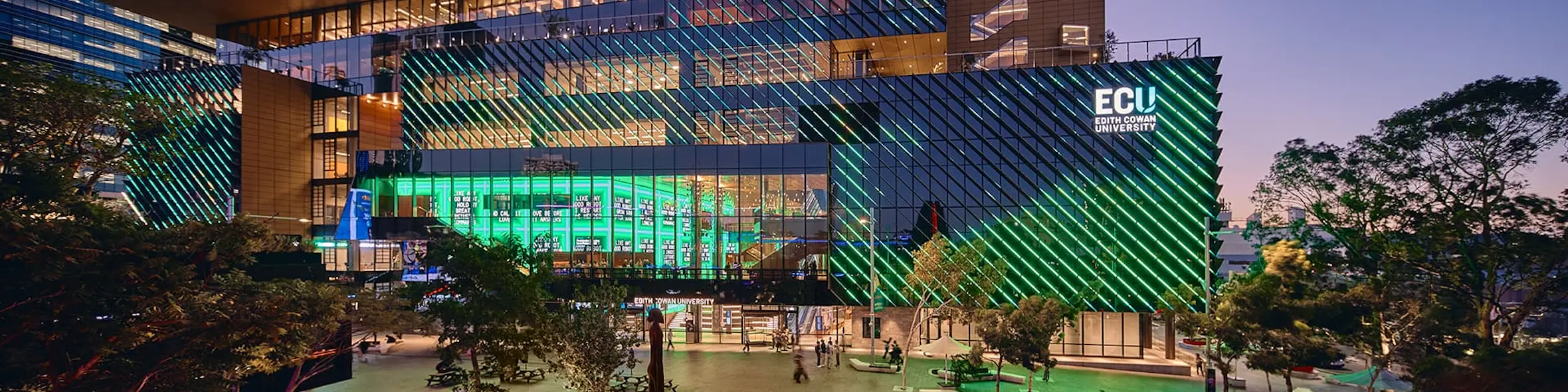Edith Cowan University campus view