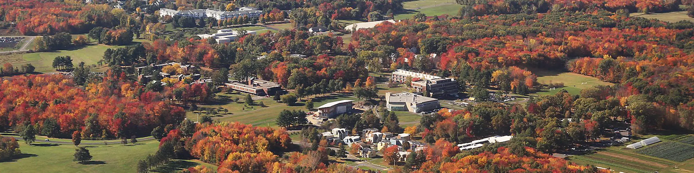 Hampshire College campus view