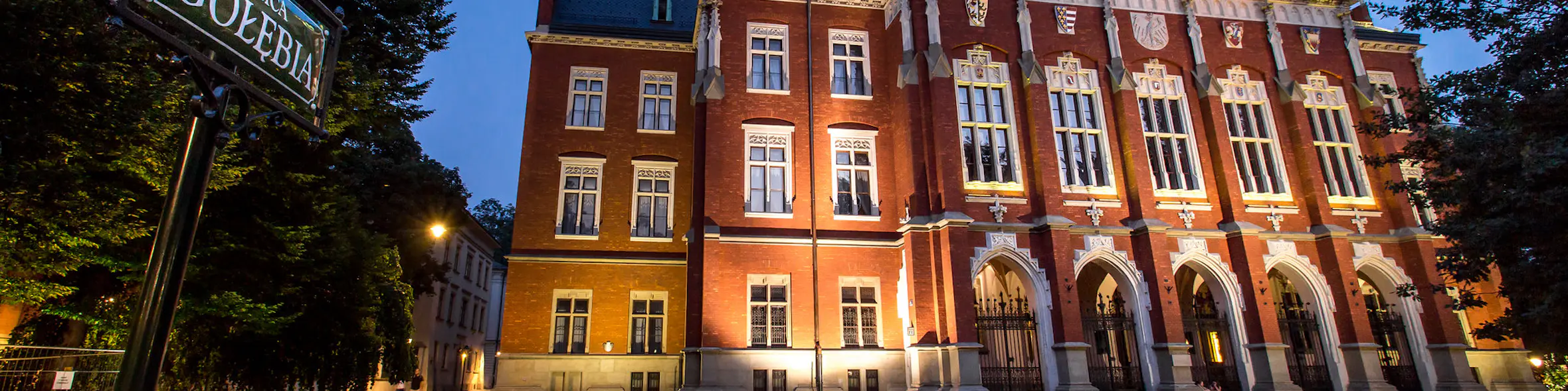 Jagiellonian University in Kraków campus view