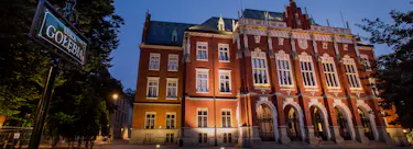 Jagiellonian University in Kraków campus view