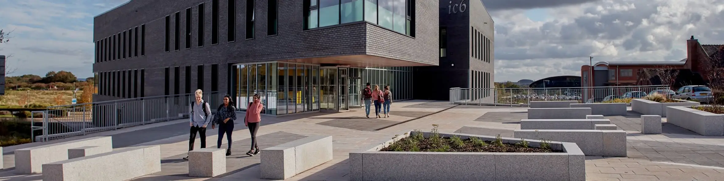 Keele University campus view