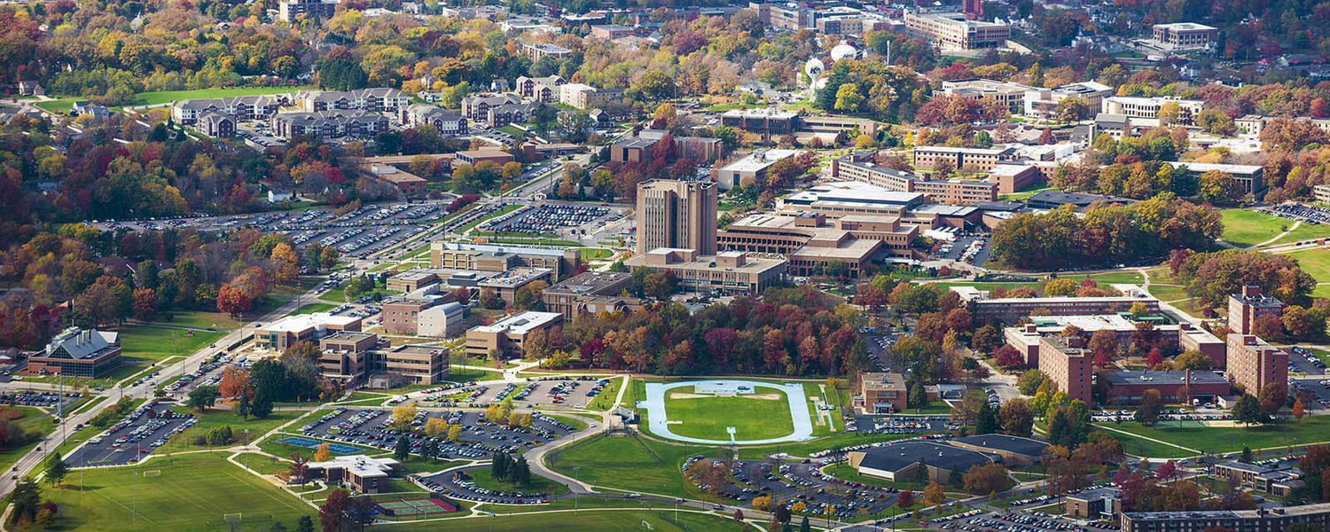 Kent State University campus view