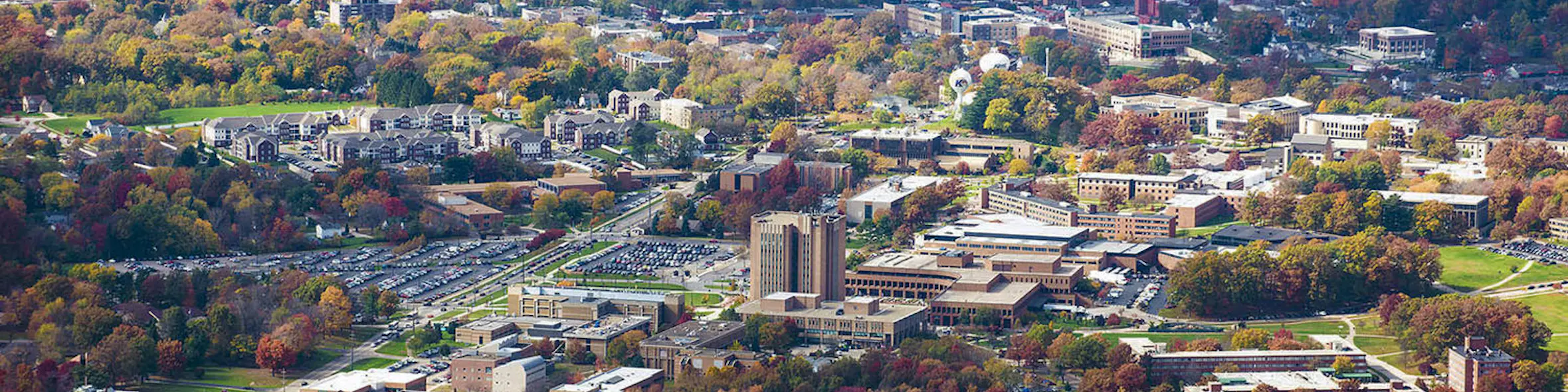 Kent State University campus view