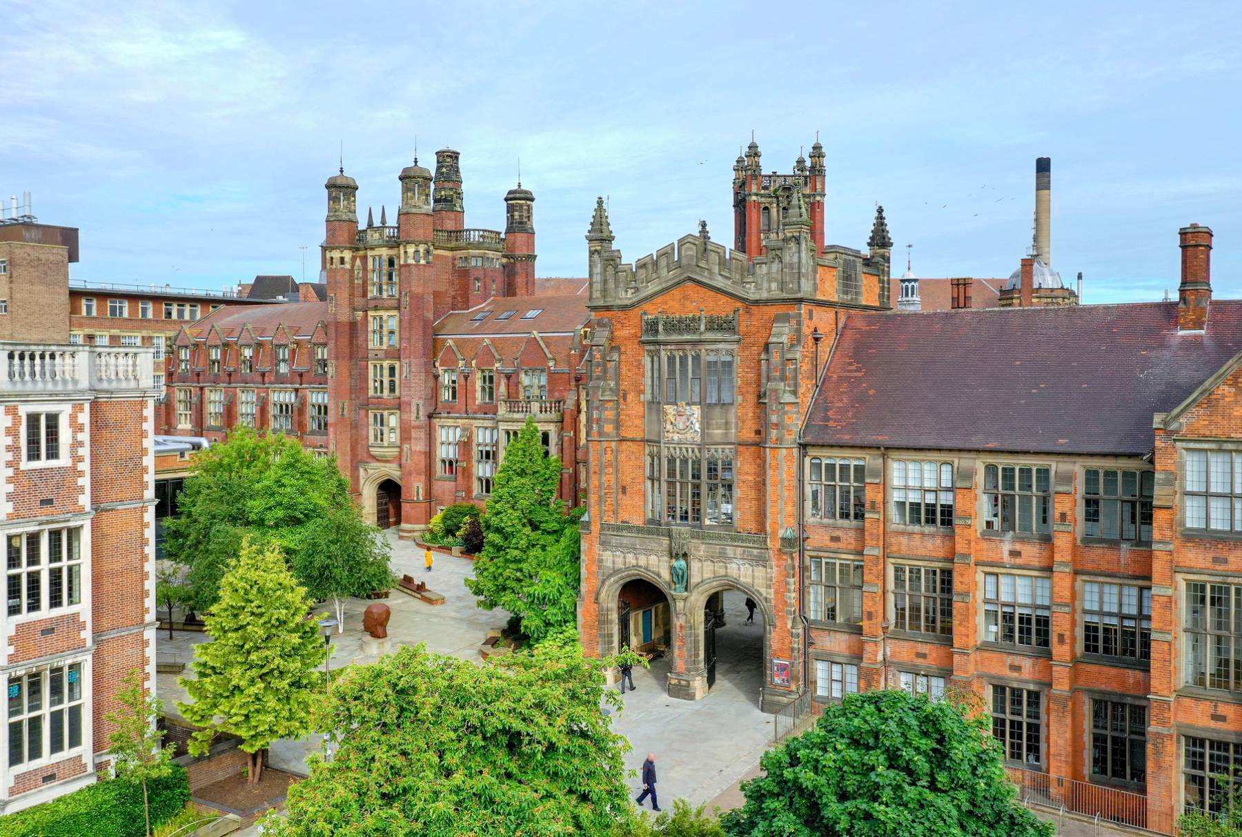 Newcastle University campus view
