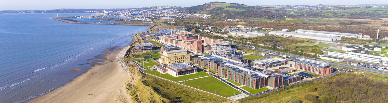 Swansea University campus view
