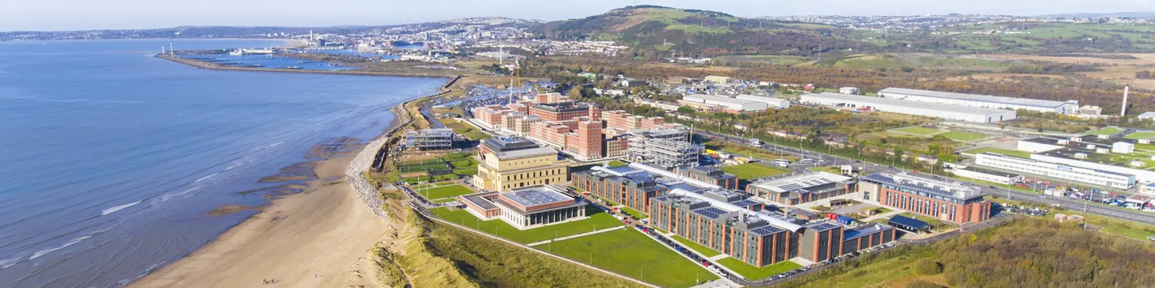 Swansea University campus view