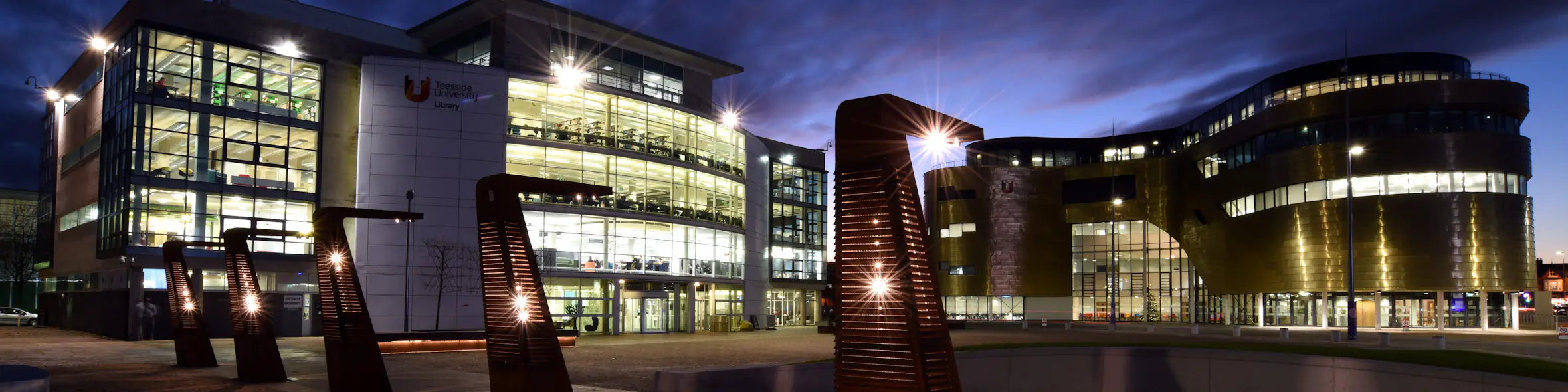 Teesside University campus view
