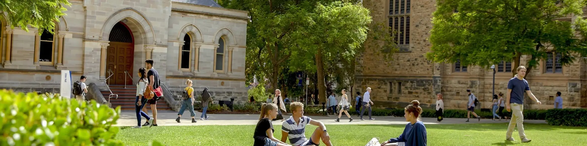 The University of Adelaide campus view