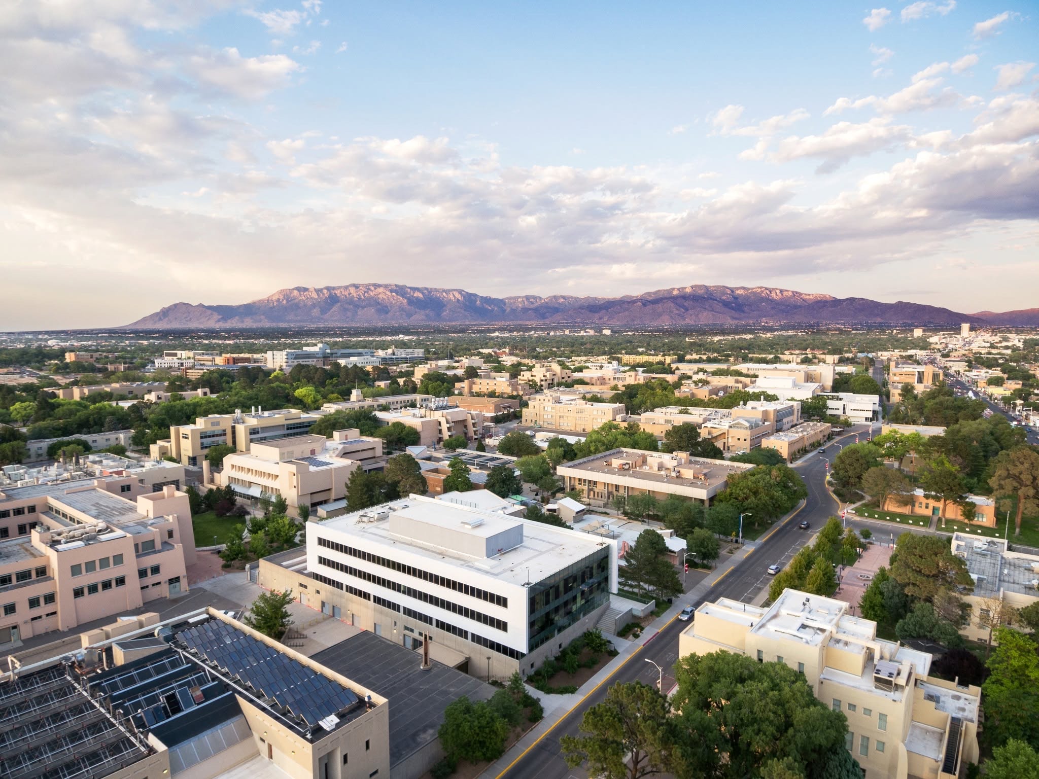 The University of New Mexico campus view