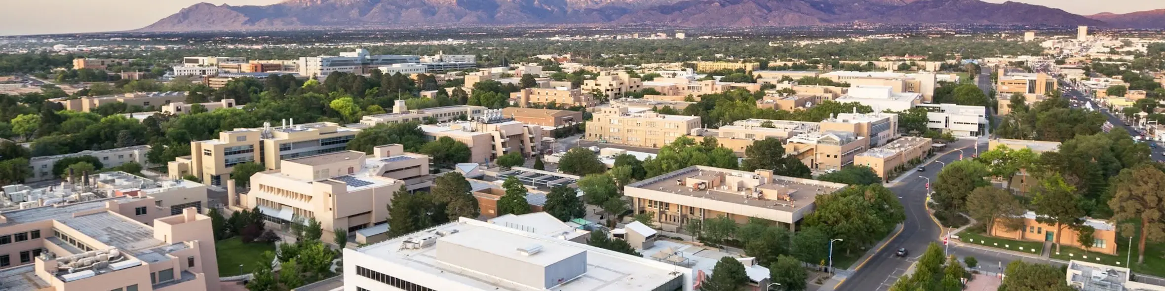 The University of New Mexico campus view