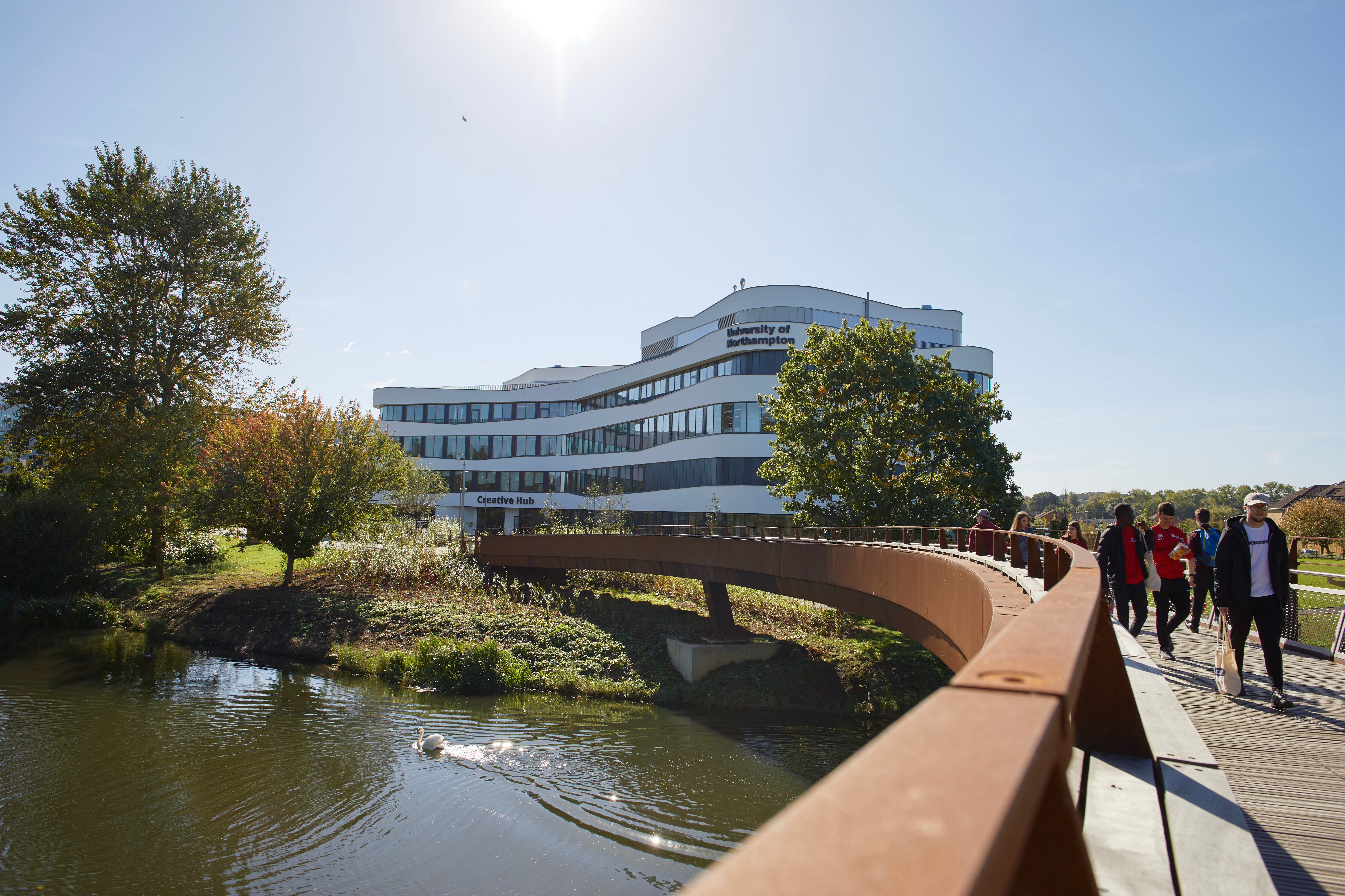 The University of Northampton campus view