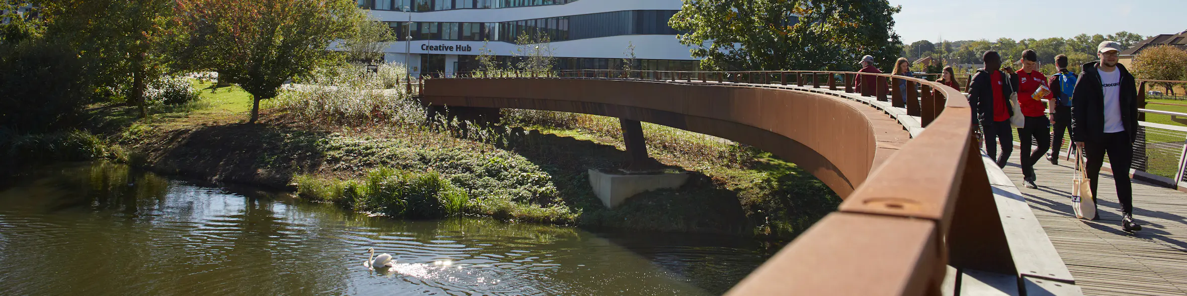 The University of Northampton campus view