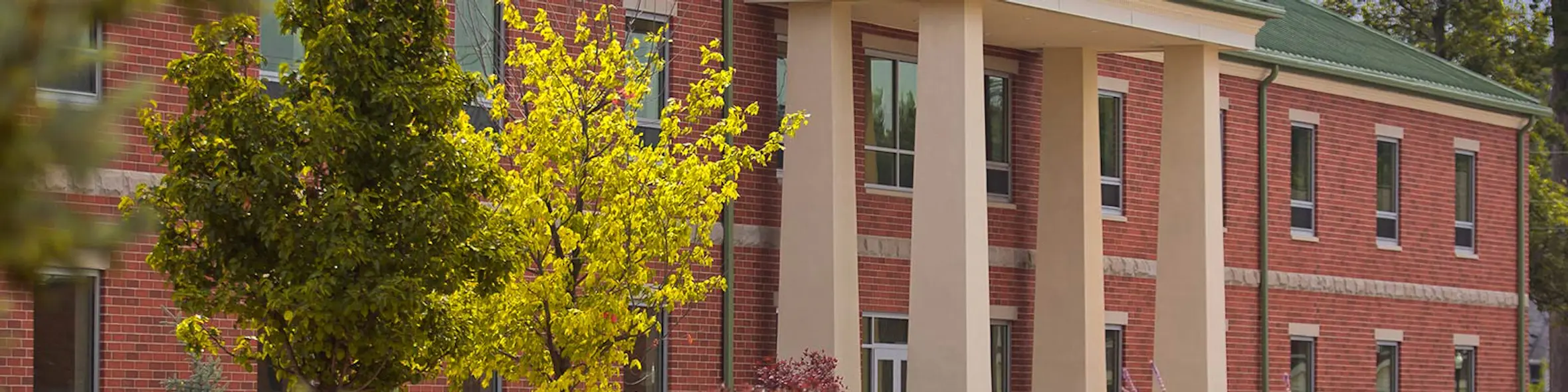 Trine University campus view