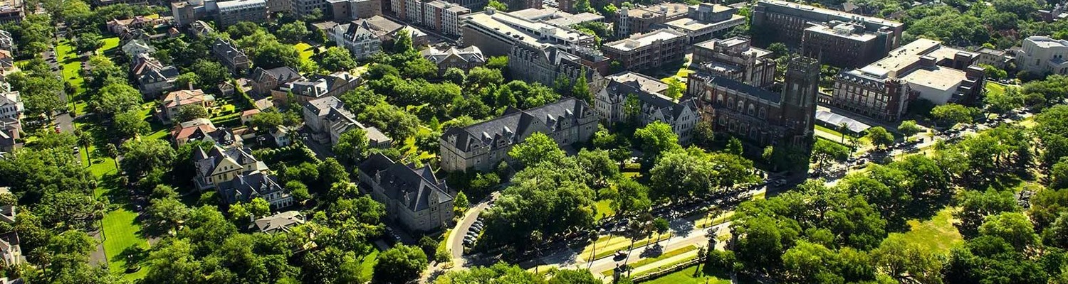 Tulane University campus view