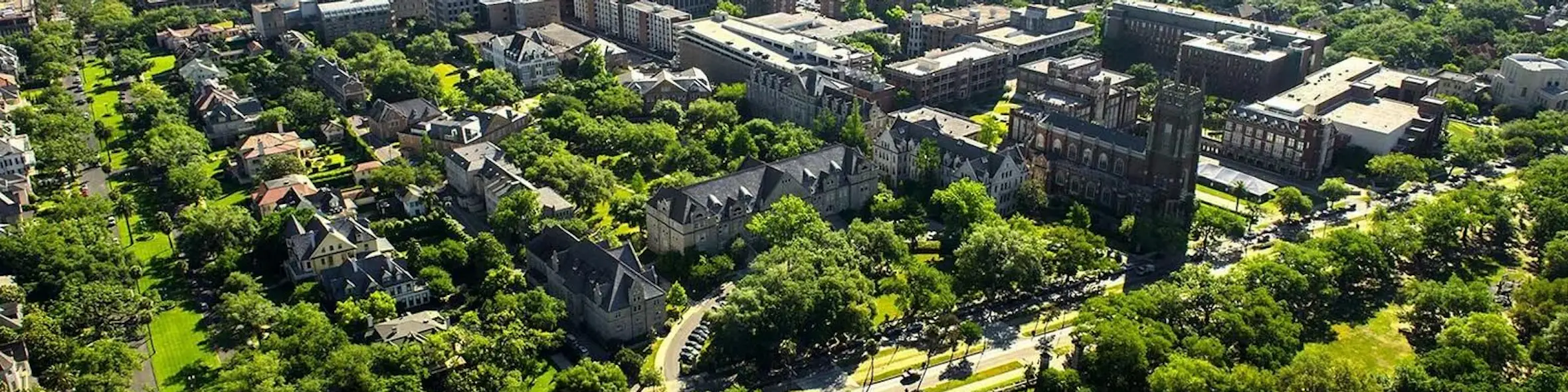 Tulane University campus view