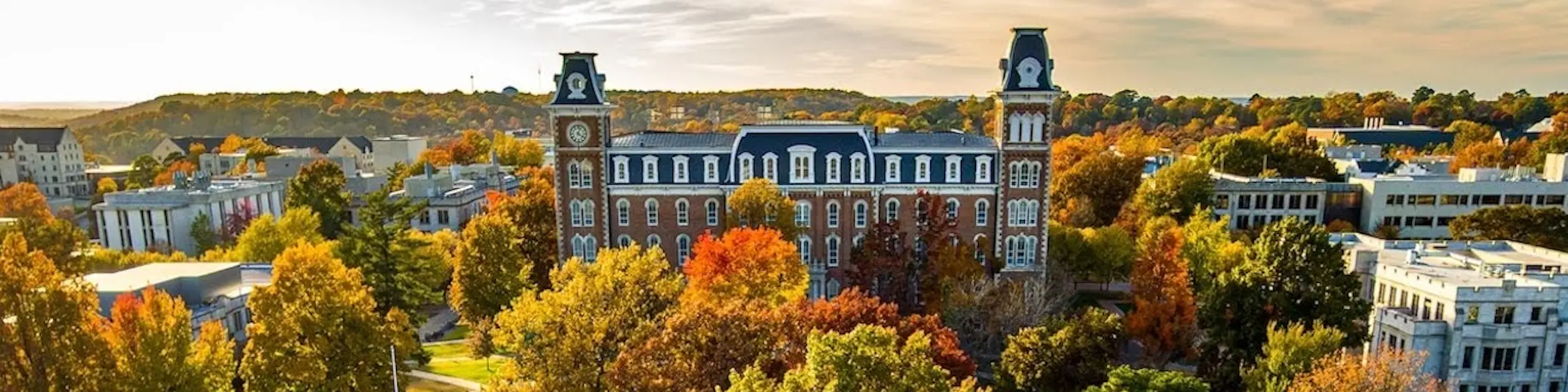 University of Arkansas campus view