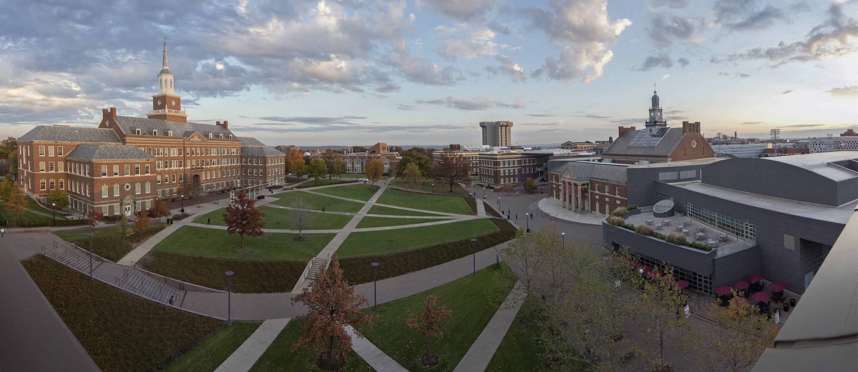 University of Cincinnati campus view