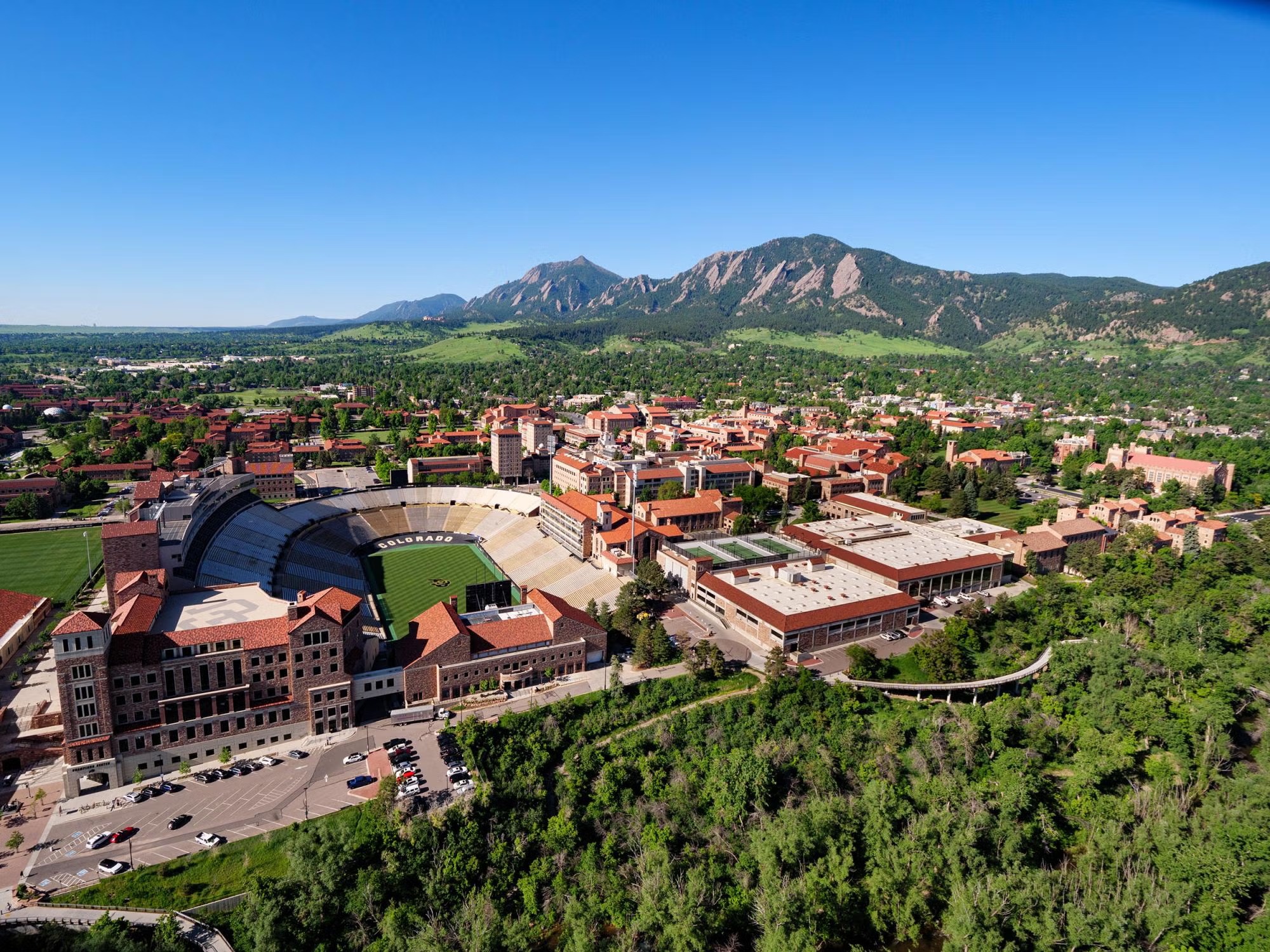 University of Colorado Boulder campus view