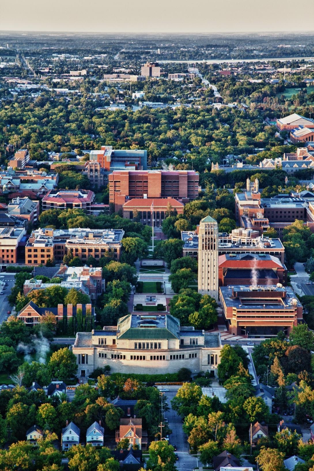 University of Michigan campus view