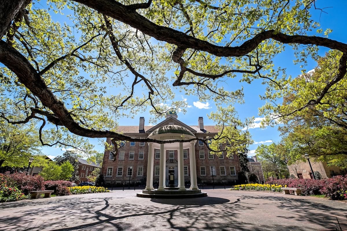 University of North Carolina at Chapel Hill campus view