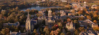 University of Notre Dame campus view