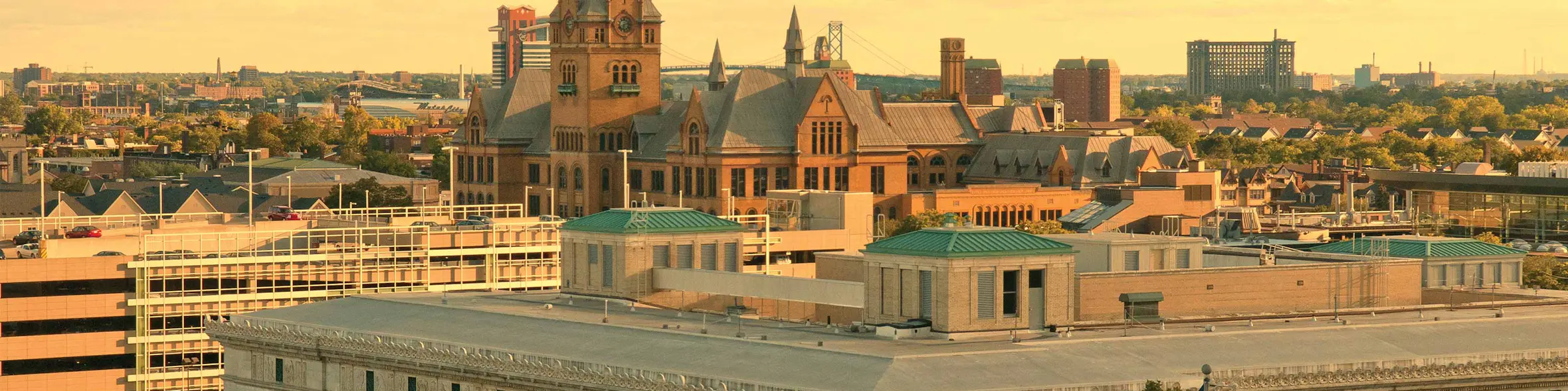 Wayne State University campus view